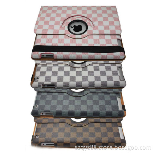 In stock 360 degree Rotating Cover Stand Magnetic Retro Style Smart Case for iPad 2 3 4